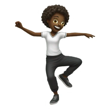 student dances.  school blackboard sticker