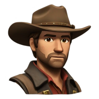 Arthur Morgan from Red dead redemption sticker