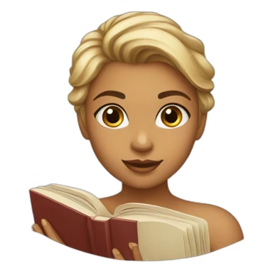 beautiful-girl-with-book sticker