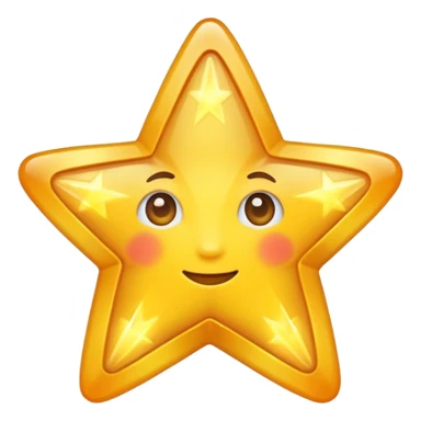 a star very very shine sticker