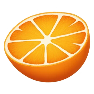 tangerine slice sticker