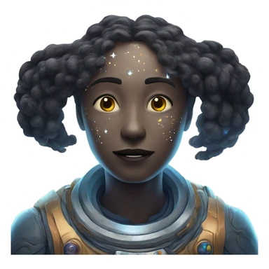 Cosmic being that is composed of space itself sticker