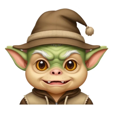 Gremlin, ugly with hat sticker