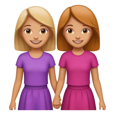 girls walking together sticker