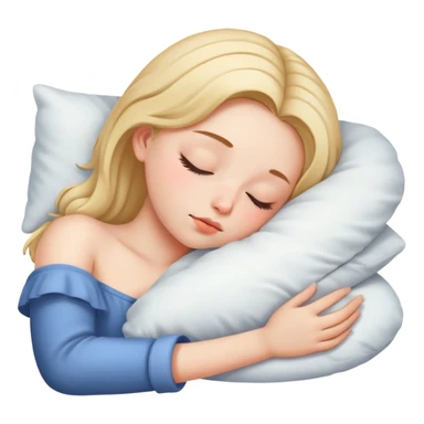 Girl sleep sticker