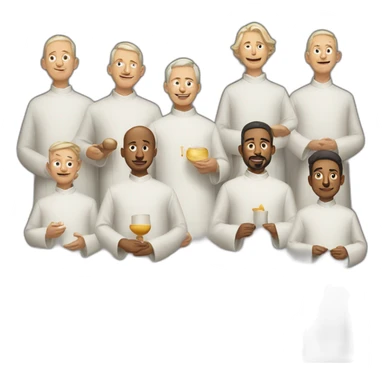 group of priests sticker