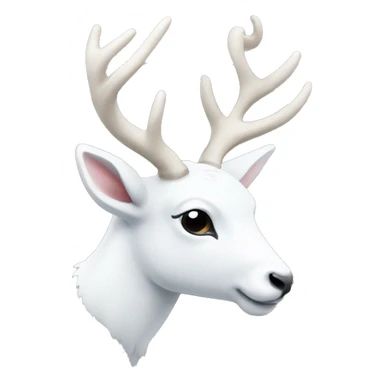 White deer sticker