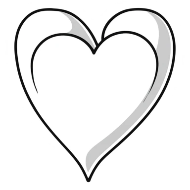 black goth heart sticker