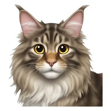 Pretty Maine coon cat sticker