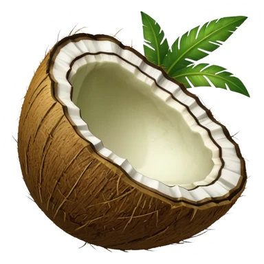 Green Coconut shell sticker