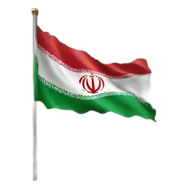 Iranian flag destroyed by israel flag sticker