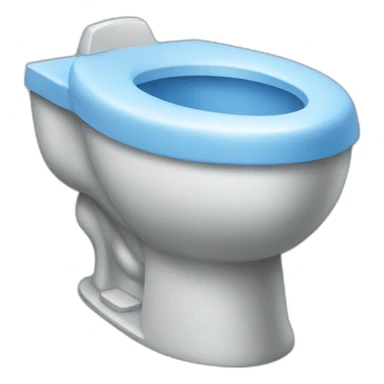 Blue potty sticker