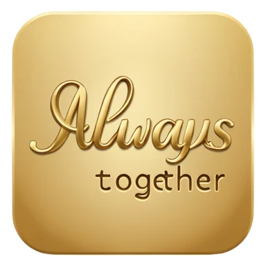 Love, Words "Always Together" sticker
