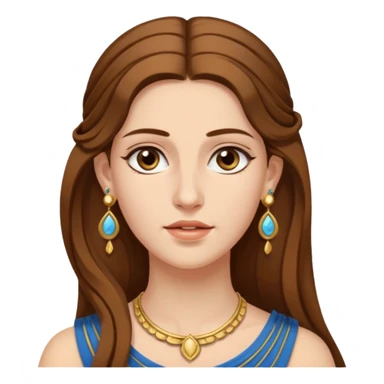 Ancient greek Women with Earrings sticker