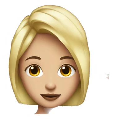 Blonde girl with coke sticker