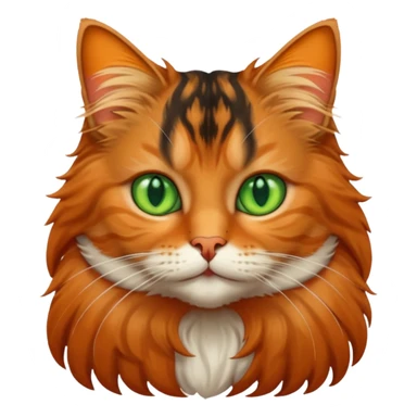 Long haired tabby princess sticker