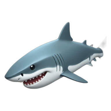 shark in a trench sticker