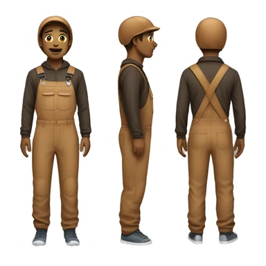 Brown sport overall sticker