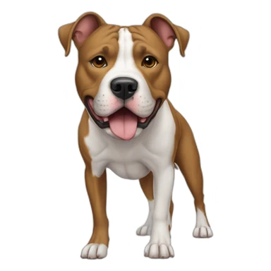 Dog-american-pit-bull-terrier-full-height sticker