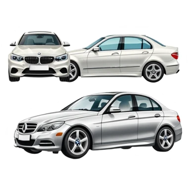 Бмв и мерседес sticker