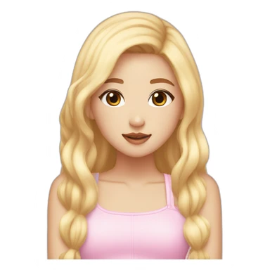 blackpink-rose-with-blonde-hair sticker