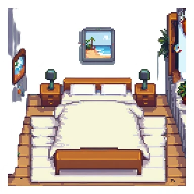 a modern bedroom sticker