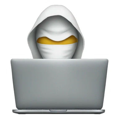 Anonymous on a laptop  sticker