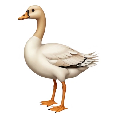 goose with human legs sticker