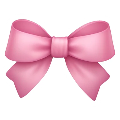 light pink ribbon bow sticker