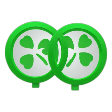 round-green-outline-sign-no-entry-for-clover sticker