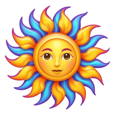 Trippy Sun  sticker