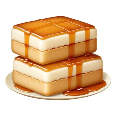 Chinese rice cake (Nian Gao), sweet and sticky traditional dessert sticker