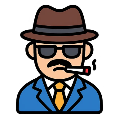 gangster character sticker