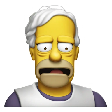 Homer simpson mouth wateing for "priestly omelette" sticker