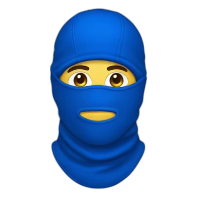 Royal Blue balaclava sticker