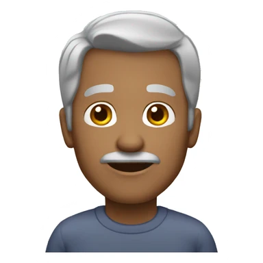 61 year old man grey hair  sticker