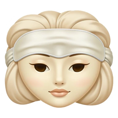 Pale beige sleeping mask  sticker