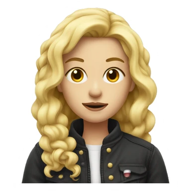 blonde girl with cigarette sticker