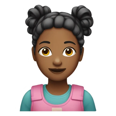 girl with pigtails sticker