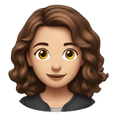 a pretty girl with medium brown hair read Harry Potter  sticker