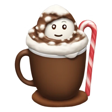 Hot coco Christmas sticker