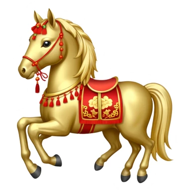 Chinese new year horse sticker