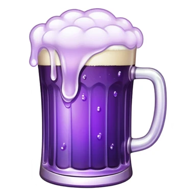 Make a purple beer sticker