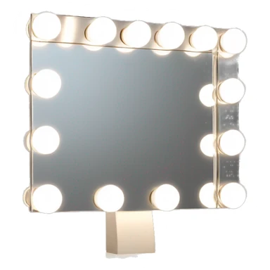 Hollywood light up square vanity mirror sticker