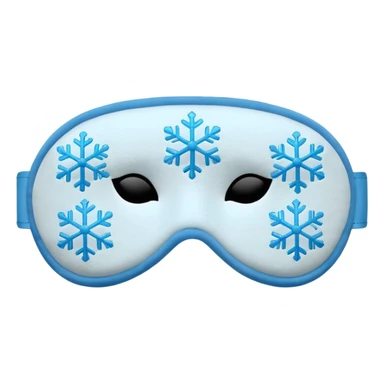 winter sleep mask sticker