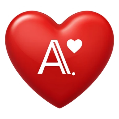 a love heart literally saying A+S in it sticker