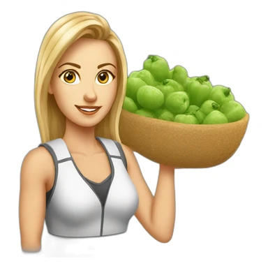 lady sport boss cartoon, in grain industry, who works a lot, Nina sticker