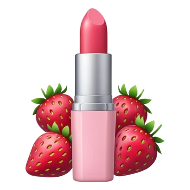 Strawberry milk color lipstick sticker