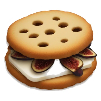fig cookie sandwich sticker