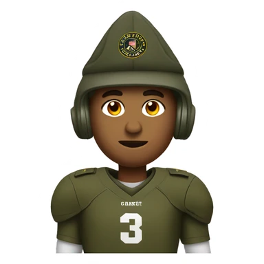 Thanksgiving Turkey wearing Army Football Uniform sticker